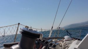 Kivuca participando en la regata mandarina